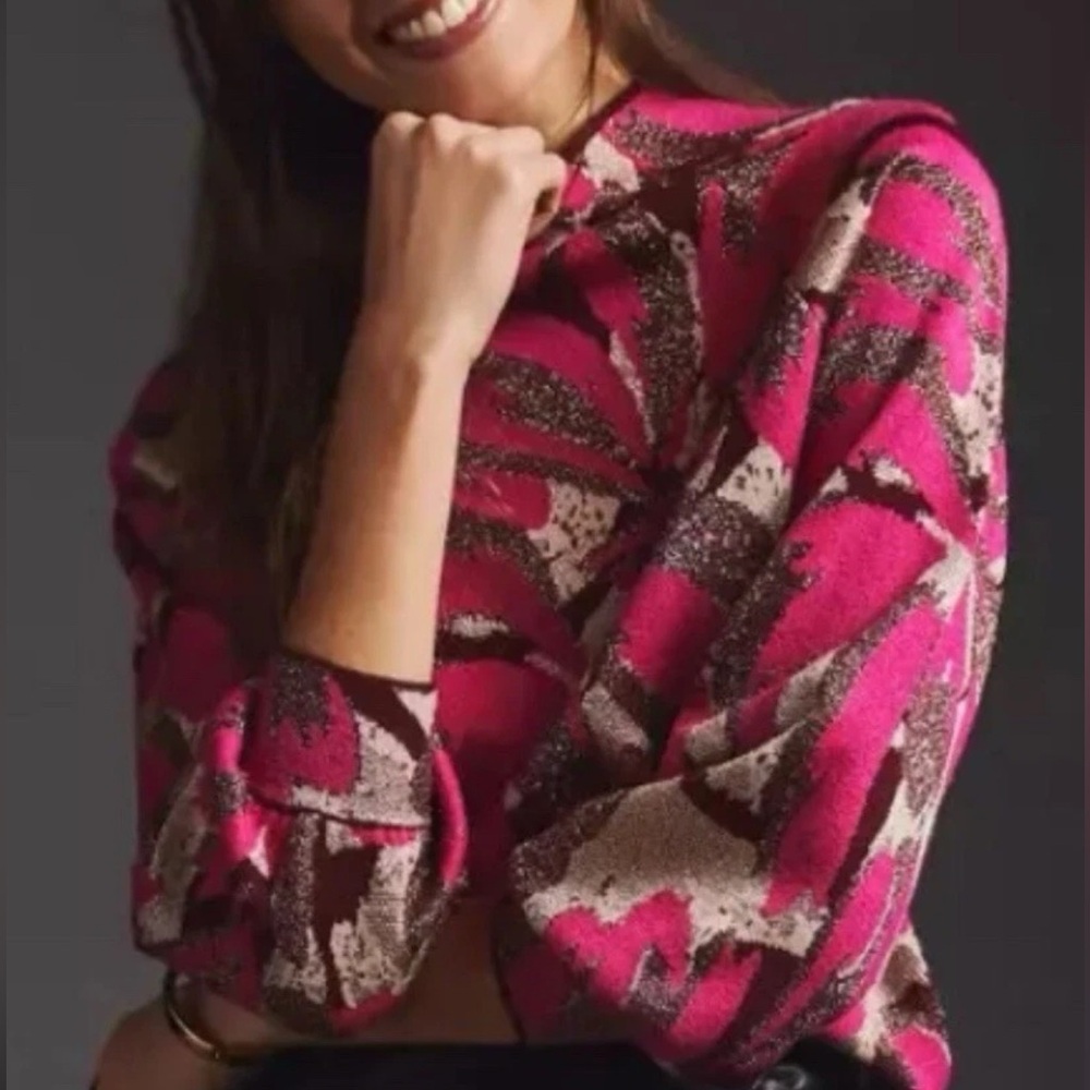 Anthropologie Beatriz Mock Neck Sweater Large